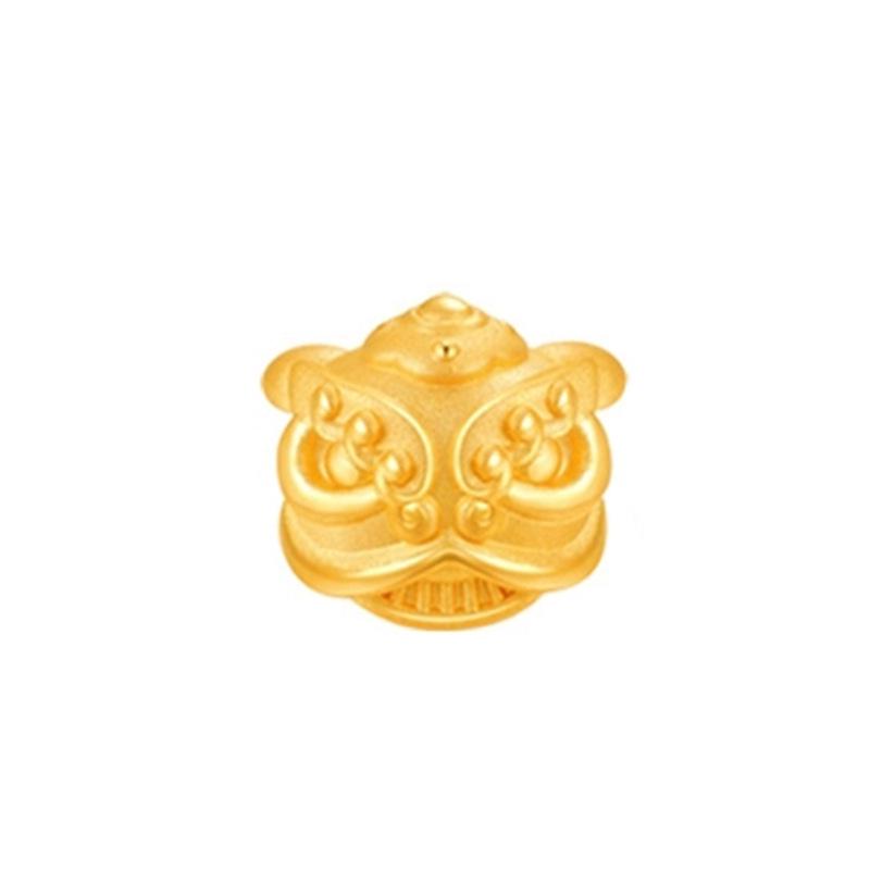 

Vietnamese Gold-Plated Lion Dance Bell Bead Bracelet - National Tide Style DIY