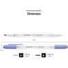 Monami Live Color Pen Set Water-Based Twin Marker, Fine & Bullet Dual Tip Marker for Coloring, Drawing
