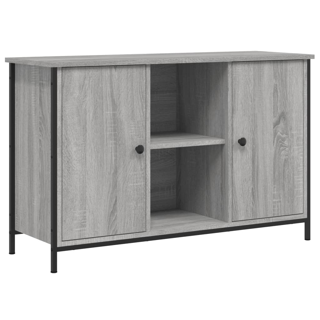 TV Stand in Grey Sonoma Oak 100 x 35 x 65 cm Engineered Wood