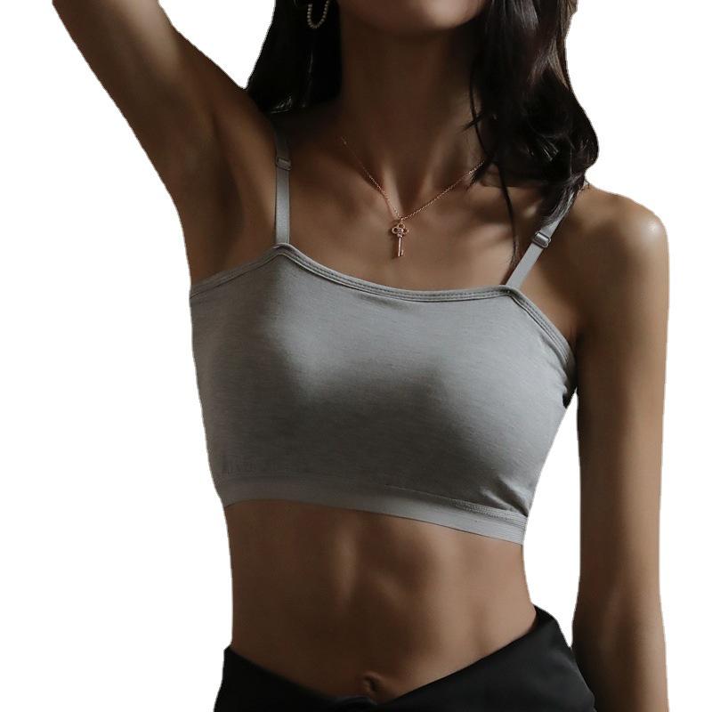 Q Douyin Trendy Modal Camisole with Chest Pad, Women's Summer Inner and Outer Wear, Stylish Back Design