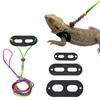 Adjustable Reptile Harness Set Soft Lizard Leash Durable Lizard Traction Rope  Amphibians
