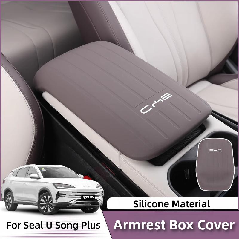 For BYD Seal U SongPlus DM-i Silicone Armrest Box Cover Specialized Center Console Interior Armrest Pad Modification Accessories