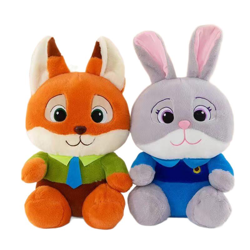 Zootopia Judy Hopps Nick Wilde Plush Fox And Bunny Toys For Kids With Pp Cotton Filling Gift For Children
