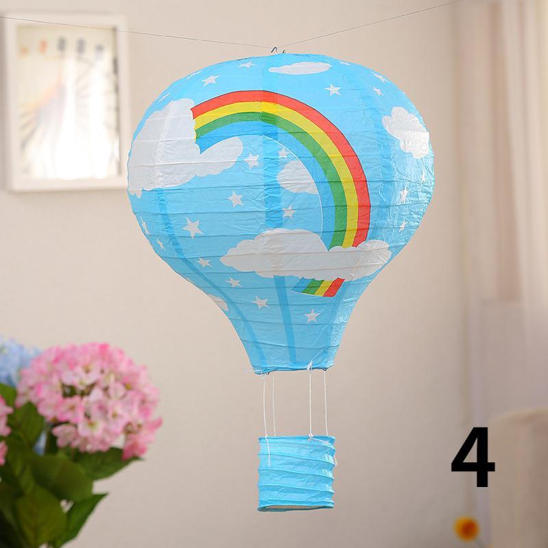 1PC Santa Claus Elk Hot Air Balloon 12 Inch Paper Lantern Lampshade DIY Crafts Ceiling Hanging Xmas Decorations Party Supplies