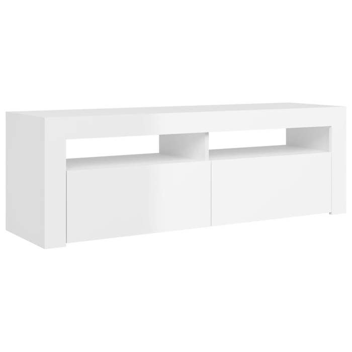 VidaXL Meuble TV avec Lumières LED, Armoire de Télévision, Meuble Télé de Salon, Armoire Basse Salle de Séjour Intérieur, 804316