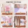 Vacuum Storage Bags For Clothes Comforters No Pump Needed Space Saving Thick Reusable Compress Organizer
