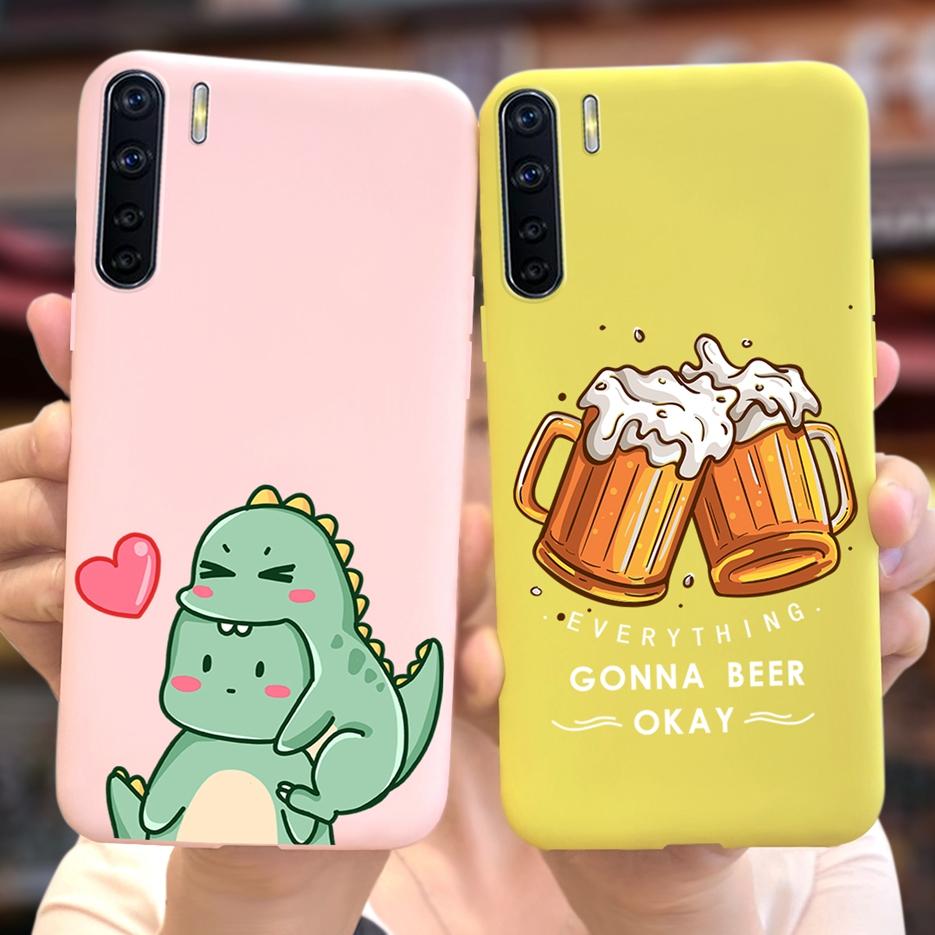 Für Oppo A91 Hülle Oppo Reno3 CPH2043 Niedliche Astronauten Cartoon Hülle Weiche TPU Handyhülle Für Oppo F15 Reno 3 OppoA91 Fundas Bumper