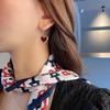 JMXD Red Retro Heart Earrings Elegant Premium Festive Trendy Cool Style Ear Drops Vintage Jewelry Fashion Ear Accessories