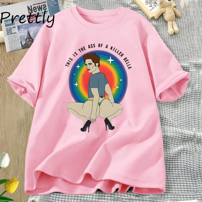 This Is The A.ss of A Killer Bella Tričko Funny Twilight Meme Grafika Trička Robert Pattinson Tričko Unisex Unisex Tričko Streetwear