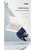 Double-Layer Portable Pill Box for Morning, Noon, Evening - Large Capacity, Lid, One-Week Organizer, Perfect for Travel and Business Trips.