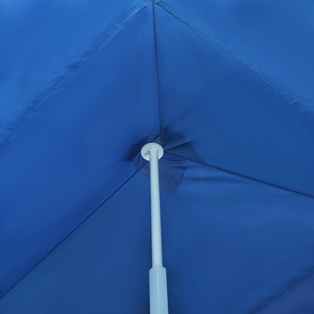 Folding Party Tent Pop Up with 5 Side Walls 3 X 9 M Blue