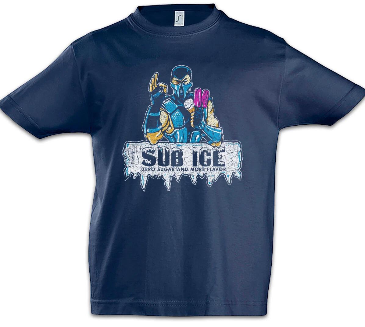 Sub Ice Kids Boys kids boys T-Shirt Mortal Fun Cream Maker Sub-Zero Kombat Gamer Game 120