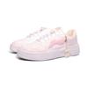 Li Ning Floating Boat Synthetic Leather Wear resistant And Lightweight Low top Skateboard Shoes Women's White Pink AGCS420-6(Team1114-)
