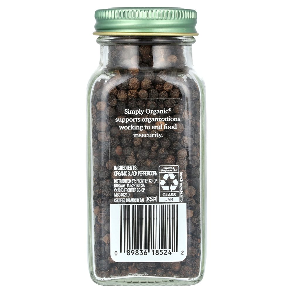 iHerb Simply Organics Black Whole Peppercorns 75g (2.65oz)