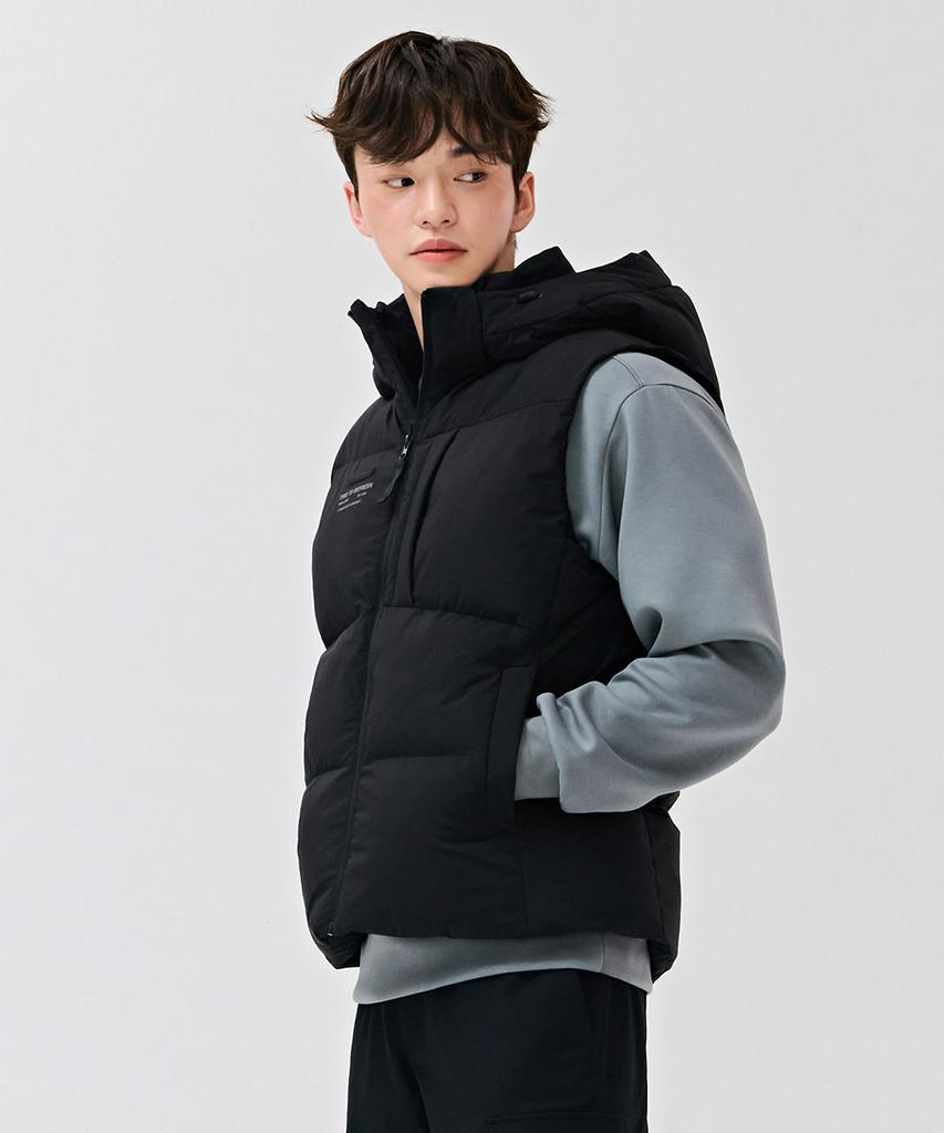 Chasecult Unisex Air Volume Hooded Vest - Black