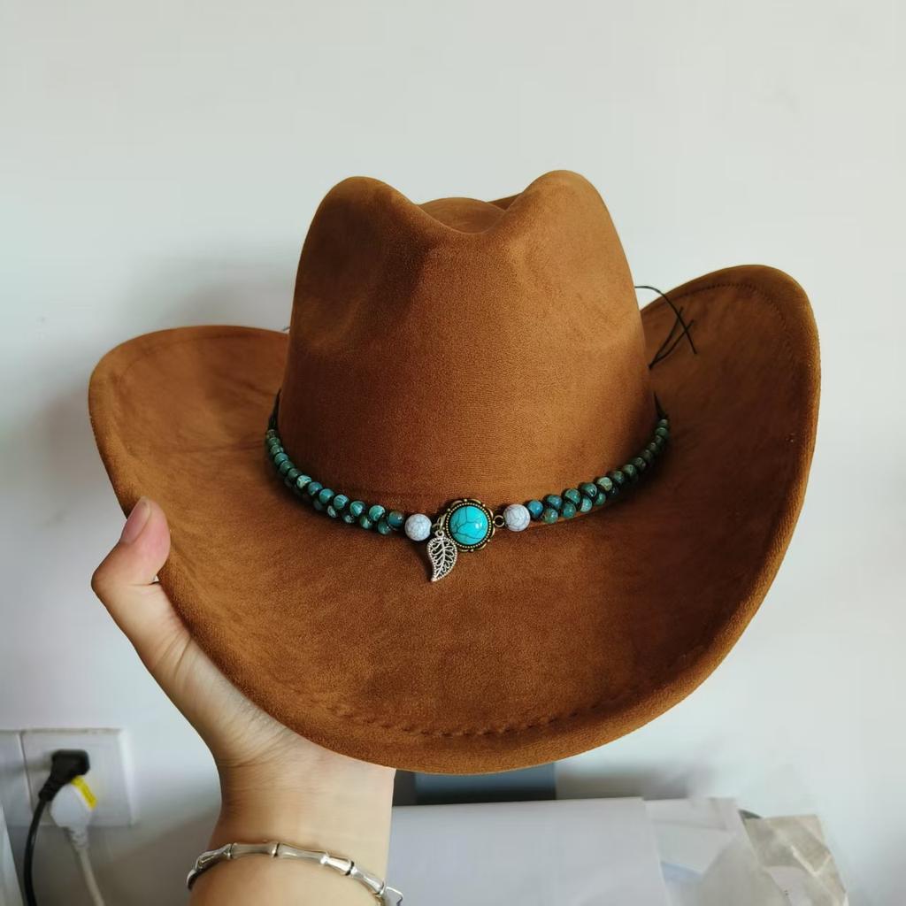 new western cowboy hat men suede hat wide brim cowboy hat with belt viet knight hat women sun protect cowgirl hat light hat