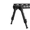 Haoguizheng M-LOK Handguard Bipod, 7.5-9 Inch Telescopic Side Mount Bipod, Matte Black