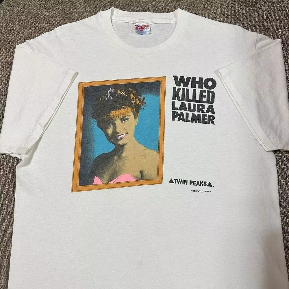 Twin Peaks  Who Killed Laura Palmer White Short Sleeve Unisex T shirt  KH11751 Unisex T-Shirt S