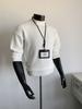 Men's Winter Korean-Style Ribbed Knit Sweater with Half-High Collar - Trendy, Clean Fit