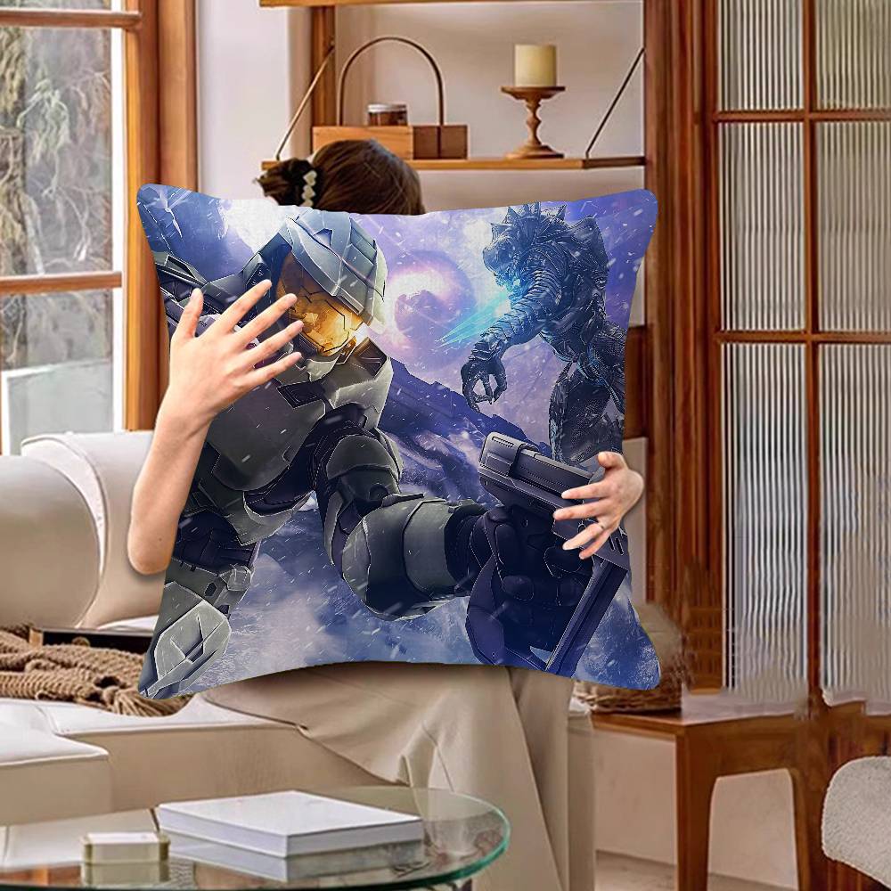 Game H-Halo Cool I-Infinite Personalized Pillow Dust Cover Bedroom Kids Party Decoration Pillowcase Birthday Children Gift