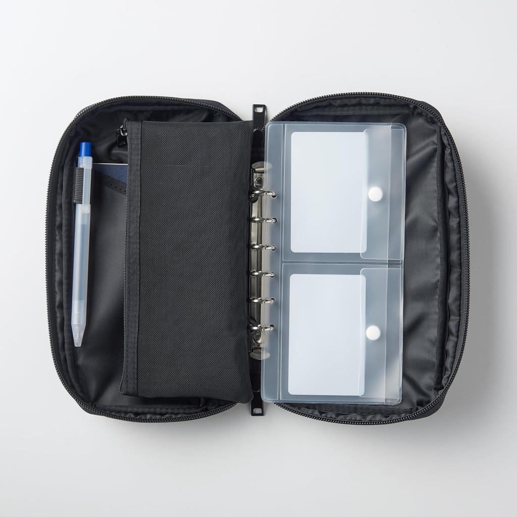 MUJI Passport Case Clear Pocket with 20 X 10 OHF43A0A Refill, Divider, Approx. Cm,
