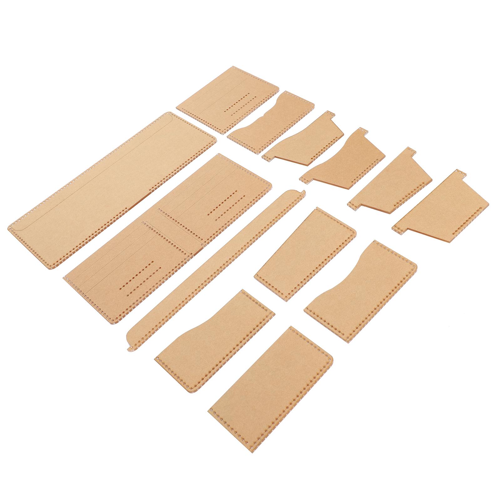

13 шт. Акриловый шаблон для кошелька Универсальный DIY Ручная работа Кожаные ремесленные аксессуары