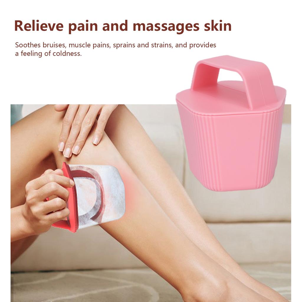 Reusable Ice Massage Cup Body Muscles Pain Sprains Inflammation Relief Freezable Roller