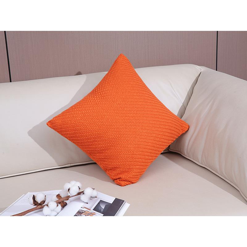 Nordic Style Knitted Pillowcase with Core Square Living Room Cushion Living Room Ins Light Luxury Sofa Cushion Cover