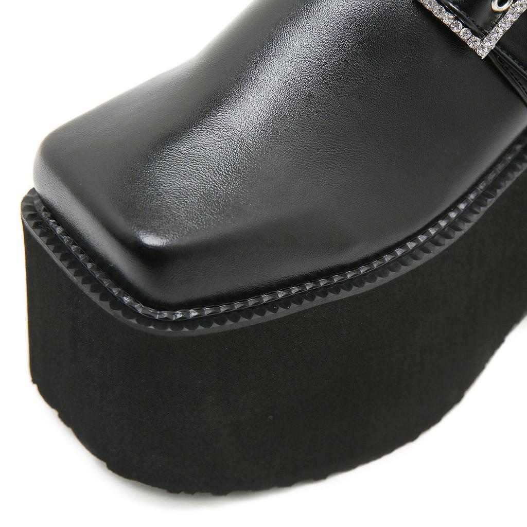 Wedges mules shoes Women high heel pumps Fashion slipper sandals platform casual outdoor comfortable Square toe Summer shoes