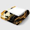 Golden Soccer Print Thin Flannel Blanket for Bedroom,Living Rooms,Sofas Blankets,Lunch Breaks,blankets Fluffy Blanket