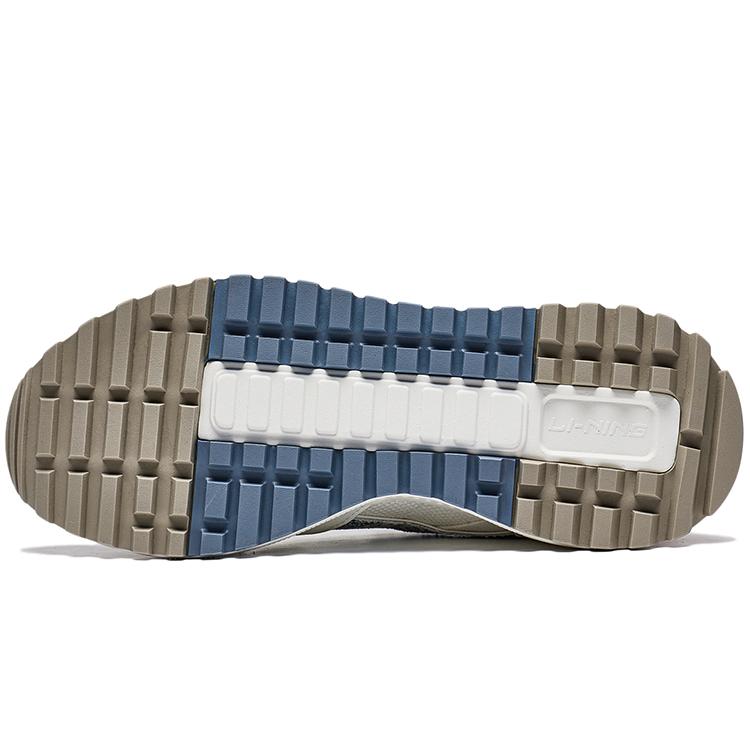 New LiNing Wind Rider 2.0 Anti Slip Wear Resistant Low Top Sports Casual Shoes Men's Ecru AGCT155-5