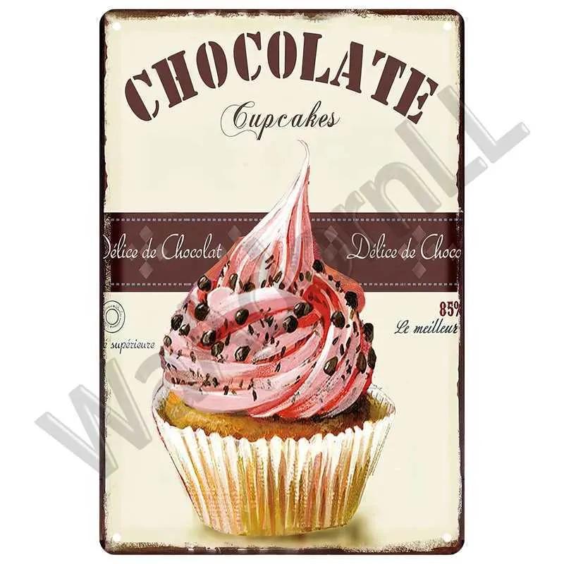 Wall Art Decoration Fast Food Metal Sign Board Retro Tin Sign Iron Paint Party Area Kitchen Restaurant Caf Restaurant Bar