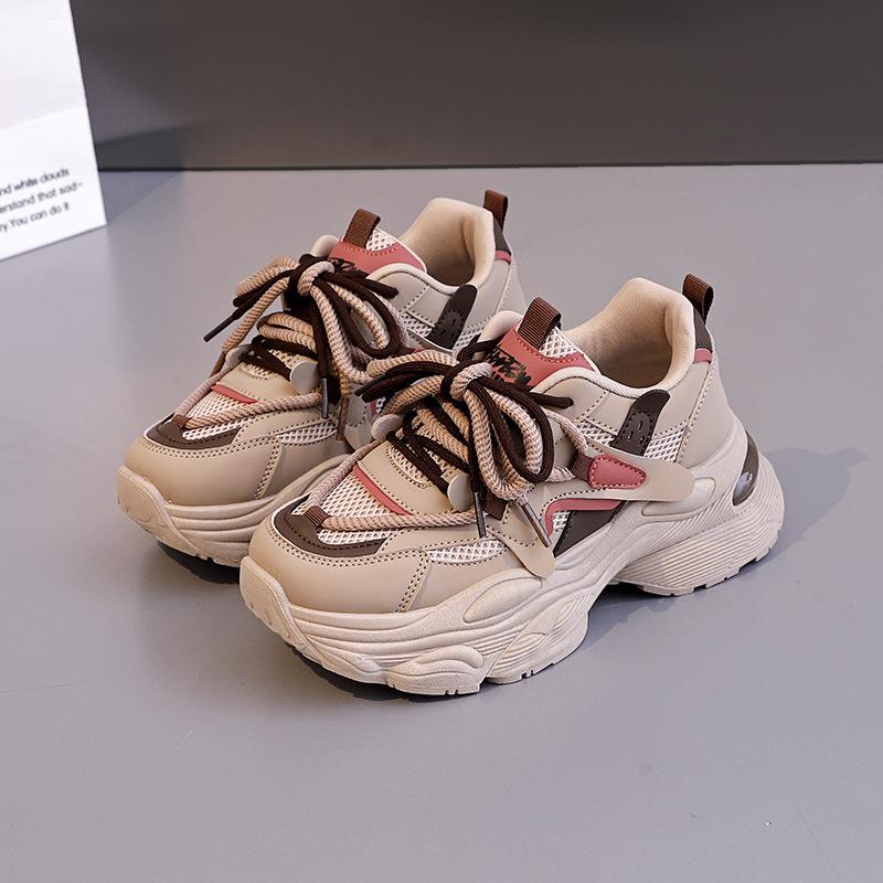 Dad Shoes Girl Spring and Autumn 2025 New Korean Version Versatile Student Running Sneakers Platform Shoes HHX-G27