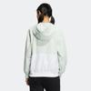 Adidas Neo Essential Woven Jacket With Printed Logo And Zip Hood Women Jackets Green HM2000