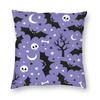Halloween Witch Raven Square Putetrekk dekorasjon Gotisk Okkult Magic Witchy Putetrekk for sofa Bil Putetrekk