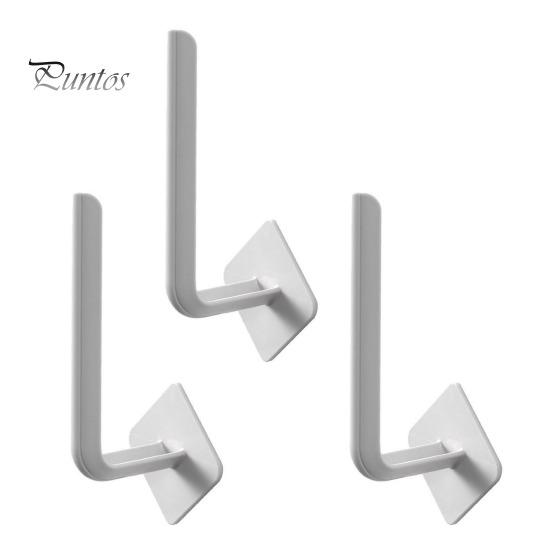 

3 шт. настенный крючок прочный несущий водонепроницаемый L-образный вешалка без следов для ванной комнаты и кухни крючок серый