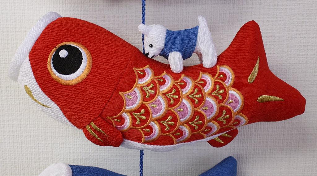 Doll Kodomoya Main Store Satsuki Doll Indoor Carp Streamer Side Decoration Hexagonal Case Decoration Momotaro Carp Streamer Width 36 X Depth 26 X