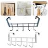 Over Door 5 Hook Clothing Hanger Rack for Hats Scarves and More Storage