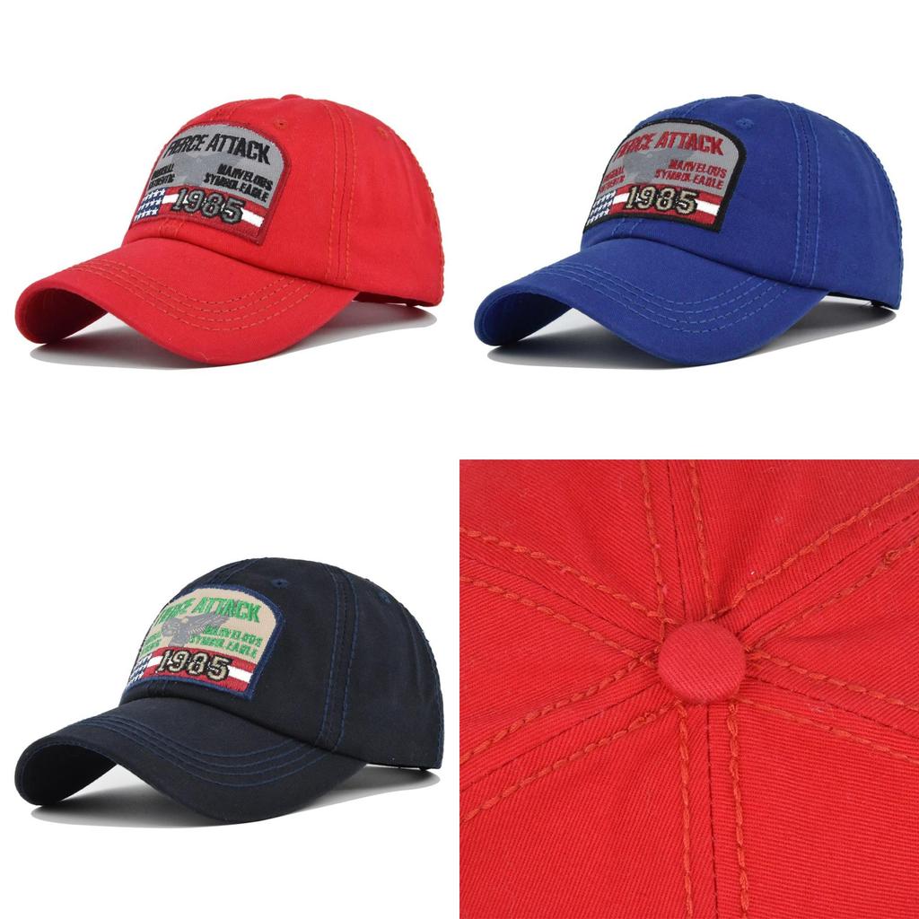 Vintage Embroidered Duck Tongue Hat 1985 Baseball Cap For Outdoor Activities