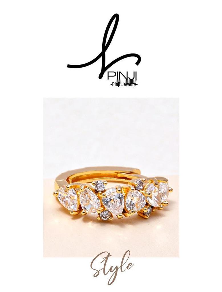 Stylish Rhinestone Zirconia Earrings with Unique Design