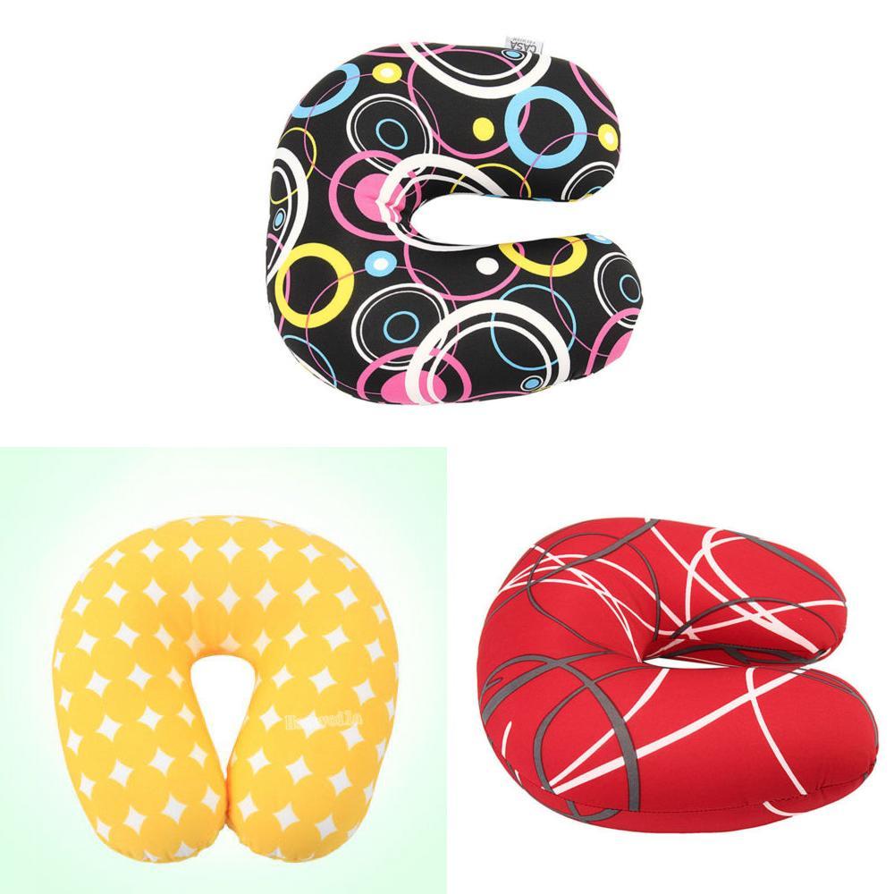 U Shaped Neck Support Pillow With Printed Cover For Office Rest And Travel