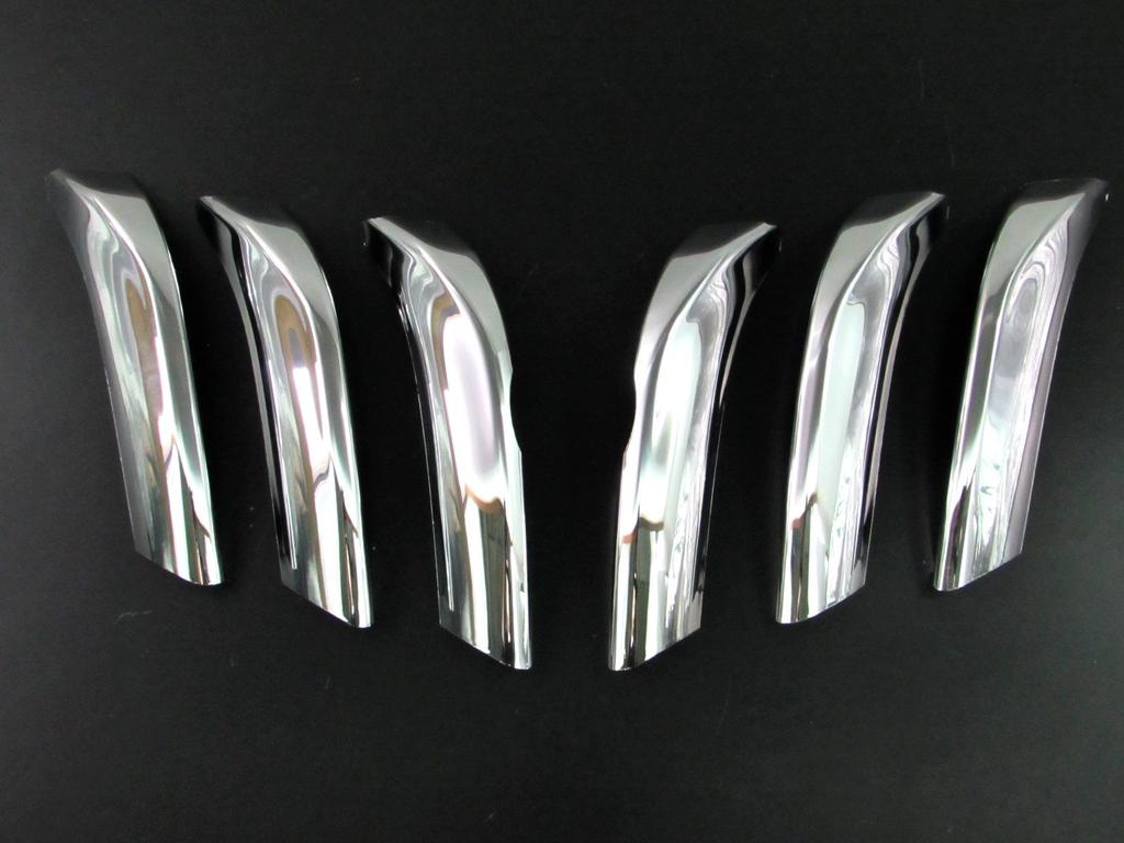 BRIGHTZ Chrome Plated Front Grille Fin Cover for Toyota Prado 3592 150/151 (Pre-facelift) [GRI-ETC-035]