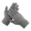 1 Pair Unisex Winter Gloves Five Finger Thick Heat Retention Touch Screen Anti-slip Soft Cold-proof High Elastic Wrist Cycling Riding Gloves
