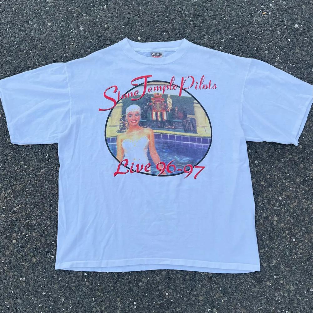 Винтажная футболка Stone Temple Pilots Tiny Music S-5XL NZ106 БЕСПЛАТНАЯ ДОСТАВКА Унисекс XXXXL