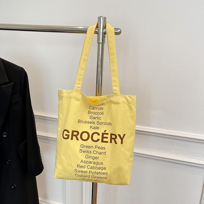 Niche Tote Bag Women's Summer Literary Lazy Style Shoulder Bag Simple and Versatile Shopping Student Tote Bag