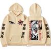 Anime Demon Slayer Uzui Tengen Eyes Graphic Hoodies For Men Women Sweatshirts Harajuku Long Sleeves Fleece Oversized Streetwear