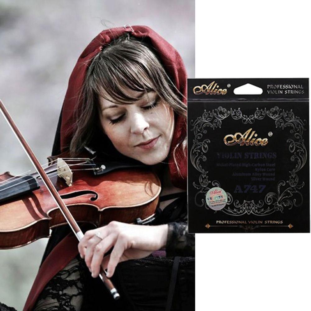 1 Set Zinc Zinc Alloy Violin Strings Nylon Nylon Violin Core A747 Violin String  Violin Enthusiasts
