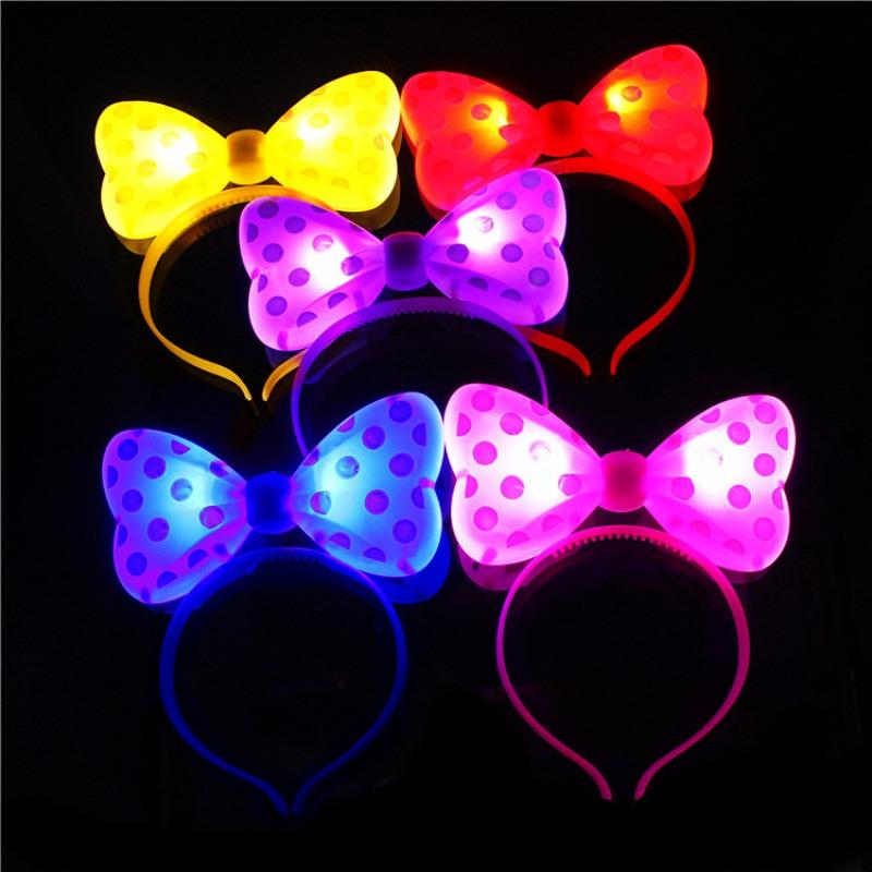 Leuchtende Hörner, Geweih, Krone, Bogen, Kopfschmuck, Haarnadel, Leuchtendes Stirnband, Glitzer, Leuchtendes Spielzeug.
