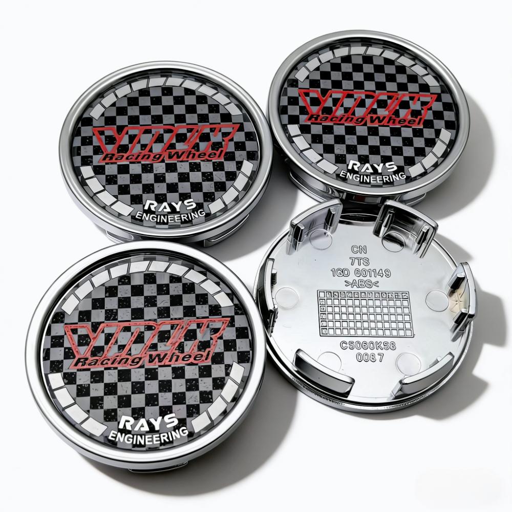

4pcs 58mm 53mm Car Wheel Center Caps With Volk Rays Logo Emblem Badge Wheel Hubcap Rim Center Dust Cover Replace Hub Accessories Volk Rays Badge&4pcs K58 Wheel Caps