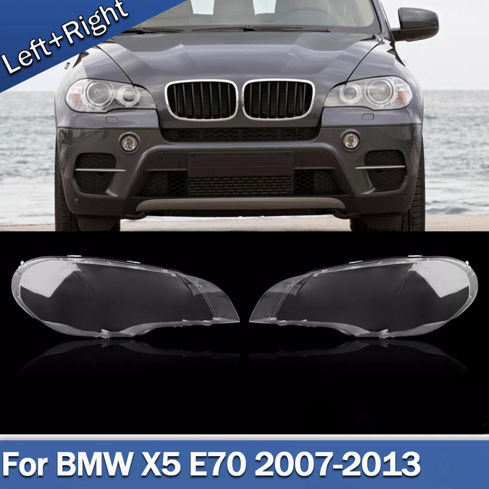 

2 шт. Прозрачная крышка линзы фары Фара Левая+Правая Для BMW X5 E70 2007-2013